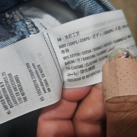 Abercrombie & Fitch 90s Straight Ultra High Rise Crossover Jean Size 32 - Picture 8 of 10